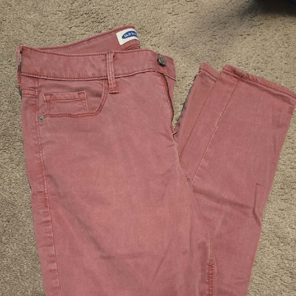 Old Navy Women’s Rose-Pink Skinny Jeans
